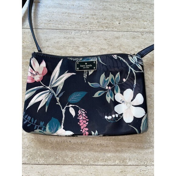 Kate Spade Thin Shoulder Floral‎ Bag 9.5”x6.5” - Picture 1 of 9
